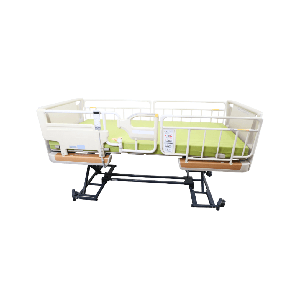 เตียงผู้ป่วยไฟฟ้า PARAMOUNT BED รุ่น Rakusho Z สีเรซิ่น พร้อมที่นอน รุ่น General Mattress